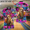 BlueJose Bowling And Pins Graffiti Beer Bulldog I Bowled Customized Name, Team Name 3D Shirt (4 Colors)