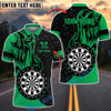 BlueJose Darts Fire Solo Customized Name, Team Name 3D Shirt (4 Colors)