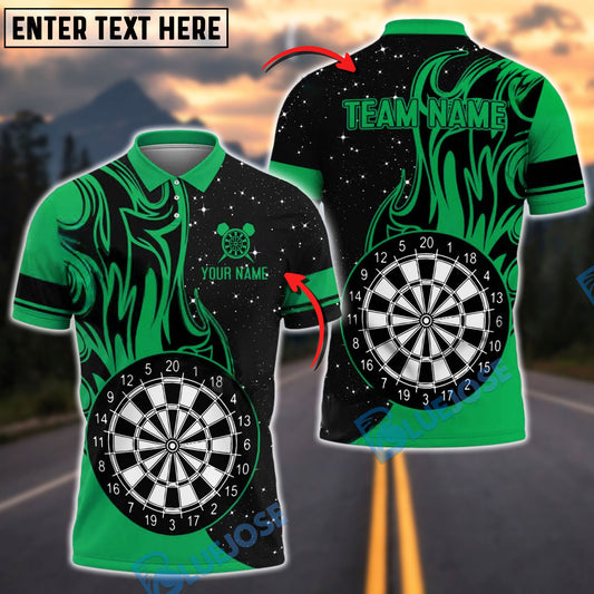 BlueJose Darts Fire Solo Customized Name, Team Name 3D Shirt (4 Colors)