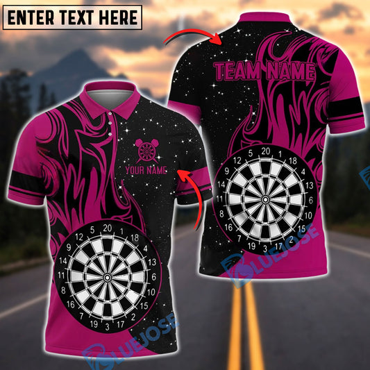 BlueJose Darts Fire Solo Customized Name, Team Name 3D Shirt (4 Colors)