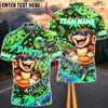 BlueJose Darts Graffiti Cool Monkey Game Character Multicolor Options Personalized Name Shirt (4 Colors)