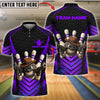 BlueJose Bowling And Pins Cowboy Gangster Customized Name, Team Name 3D Shirt (4 Colors)