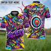 BlueJoses Archery Graffiti Customized Name 3D Shirt (4 Colors)