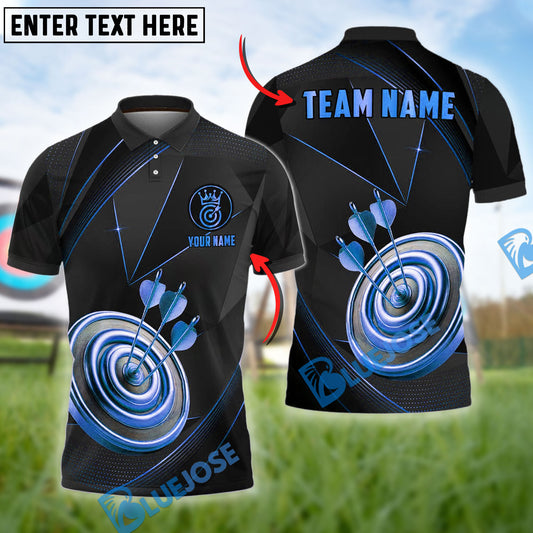 BlueJoses Archery Premium Crown Customized Name 3D Shirt (4 Colors)