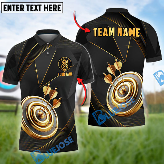 BlueJoses Archery Premium Crown Customized Name 3D Shirt (4 Colors)