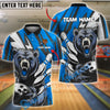 BlueJose Bowling And Pins Fierce Bear Gear Customized Name, Team Name 3D Shirt (4 Colors)