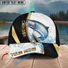 BlueJose Fishing Gold Black Dynamic Jump Personalized Cap (13 Breeds)