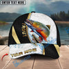 BlueJose Fishing Gold Black Dynamic Jump Personalized Cap (13 Breeds)