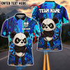 BlueJose Darts Kung Fu Panda Customized Name, Team Name 3D Shirt (4 Colors)