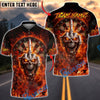 BlueJose Darts Flaming Skull Face Skeleton Middle Finger Dartboard Multicolor Options Personalized Name Shirt (4 Colors)