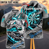 BlueJose Darts Savage Bulldog Customized Name, Team Name 3D Shirt (4 Colors)