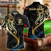 BlueJose Billiards 8 Ball Golden Tribal Crown Personalized Name, Team Name Unisex Shirt (4 Colors)