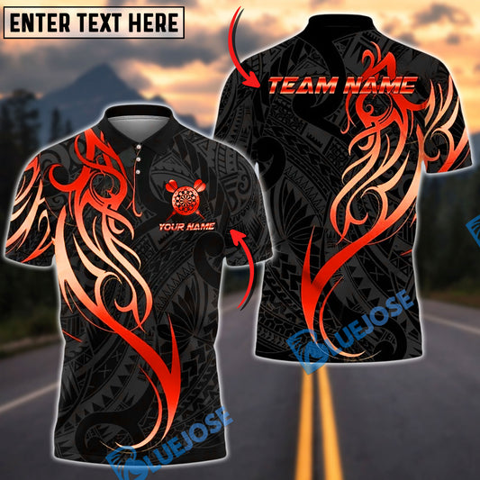 BlueJose Darts Sport Golden Tribal Crown Personalized Name, Team Name Unisex Shirt (4 Colors)