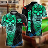 BlueJose Billiards 8 Ball Sport Skull Warrior Tribal Personalized Name, Team Name Unisex Shirt (4 Colors)