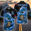 BlueJose Darts Dragon Golden Attire Personalized Name, Team Name Shirt (4 Colors)
