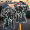BlueJose Darts Skeleton Gunslinger Customized Name, Team Name 3D Shirt (4 Colors)