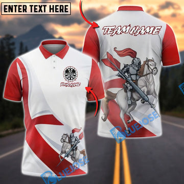 BlueJose Darts Knight Rider Customized Name, Team Name 3D Shirt (4 Colors)