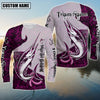 Bluejose Marlin Fishing Breast Cancer Ribbon Pink Camo Custom Name & Team Name 3D Shirts