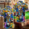 BlueJose Billiards 8 Ball Funny Eagle Graffiti Personalized Name Shirt (4 Colors)