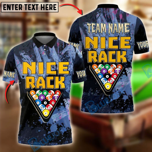 BlueJose Billiards Nice Rack Customized Name, Team Name 3D Shirt