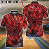 BlueJose Bowling And Pins Thunder Dragon Lightning Power Customized Name 3D Shirt (4 Colors)