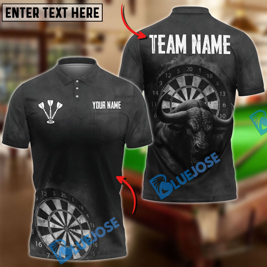 BlueJose Darts Bullseye Fury Personalized Name, Team Name Shirt
