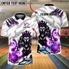 BlueJose Bowling And Pins Fierce Lion Customized Name, Team Name 3D Shirt (4 Colors)