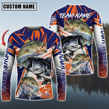 Bluejose Bass Fishing Ocean Hunter Custom Name & Team Name Shirts