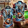 BlueJose Billiards Ball 8 Mystic Storm Dragon Personalized Name Shirt (4 Colors)