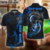 BlueJose Billiards Ball 8 Flame Lightning Dragon Personalized Name Shirt (4 Colors)