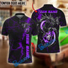 BlueJose Billiards Ball 8 Flame Lightning Dragon Personalized Name Shirt (4 Colors)