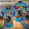 BlueJose Bowling And Pins “Split Personality” Graffiti Style Customized Name, Team Name 3D Shirt (4 Colors)