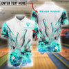 BlueJose Bowling And Pins Glass Broken Customized Name, Team Name 3D Shirt (4 Colors)