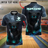 BlueJose Bowling And Pins Evil Teddy Bear with Bowling Pin Customized Name, Team Name 3D Shirt (4 Colors)