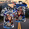 BlueJose Darts Monkey Graffiti Personalized Name, Team Name Unisex Shirt (4 Colors)
