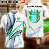 BlueJose Billiards Ball 8 White Gold Crown Personalized Name Shirt (4 Colors)