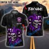 BlueJose Darts Joker Skull Master Personalized Name, Team Name Shirt (4 Colors)
