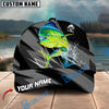 BlueJose Fishing Gray Jumping Water Splash Graphic Personalized Cap (13 Breeds)