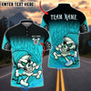 BlueJose Darts Skull Flame Personalized Name, Team Name Unisex Shirt (4 Colors)