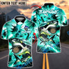 BlueJose Darts Aqua Storm Shark Customized Name, Team Name 3D Shirt (4 Colors)