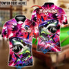 BlueJose Billiards 8-Ball Lightning Shark Personalized Name Shirt (4 Colors)