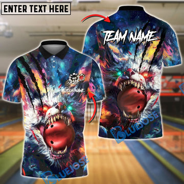 BlueJose Bowling Savage Beast Ball Personalized Name, Team Name 3D Shirt