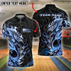 BlueJose Bowling And Pins Tribal Style Customized Name 3D Shirt (6 Colors)