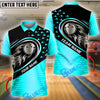 BlueJose Bowling And Pins Silver Flame Customized Name, Team Name 3D Shirt (4 Colors)