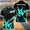 BlueJose Bowling And Pins Golden Crown Customized Name, Team Name 3D Shirt (4 Colors)