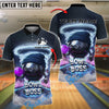 BlueJose Bowling And Pins Urban Bowl Boss Neon Tunnel Graphic Customized Name, Team Name 3D Shirt (4 Colors)