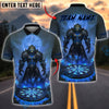 BlueJose Darts Dark Knight Wolf Red Moon Fiery Dartboard Customized Name, Team Name 3D Shirt (4 Colors)