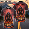 BlueJose Darts Dark Knight Wolf Red Moon Fiery Dartboard Customized Name, Team Name 3D Shirt (4 Colors)