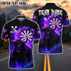 BlueJose Darts Flaming Bull & Dartboard Design Customized Name, Team Name 3D Shirt (4 Colors)