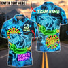 BlueJose Darts Party Shark Inflatable Neon Customized Name, Team Name 3D Shirt (4 Colors)